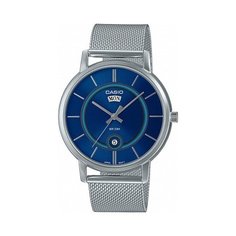 Наручные часы CASIO, синий, серебряный