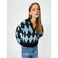 Джемпер KOTON, размер XS, , синий