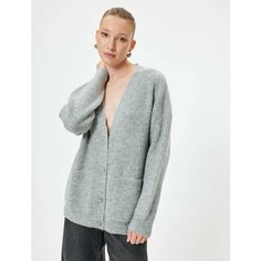 Кардиган KOTON, размер XL, , серый