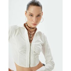 Рубашка KOTON, размер 38, белый