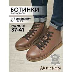 Ботинки Alessio Nesca, размер 39, коричневый
