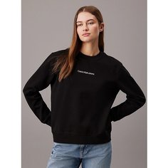 Свитшот Calvin Klein Jeans, размер XS, , черный