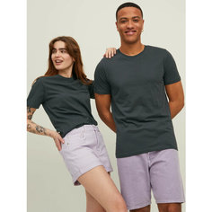 Футболка Jack & Jones PLAIN CREW NECK, размер M, серый