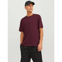 Футболка Jack & Jones PLAIN CREW NECK, размер XL, бордовый