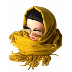Шарф Florento,200х75 см, one size, Желтый