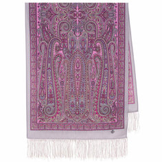Шарф Павловопосадская платочная мануфактура,150х60 см, one size, серый
