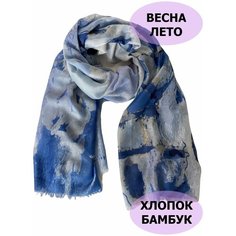 Шарф Florento,180х84 см, one size, голубой