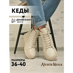 Ботинки Alessio Nesca, размер 39, бежевый