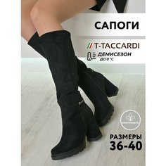 Сапоги T.Taccardi, полнота G (EU)/ на среднюю и широкую стопу, размер 37, черный