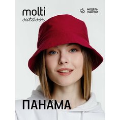 Панама molti, размер 56-58, бордовый