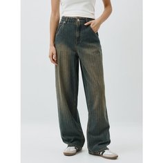 Джинсы широкие Sela Baggy Fit, размер M INT, индиго