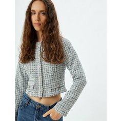 Рубашка KOTON, размер 38, синий