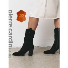 Полусапоги Pierre Cardin, полнота G (EU)/ на среднюю и широкую стопу, размер 36, черный