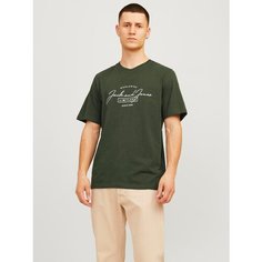 Футболка Jack & Jones, размер M, темно-зеленый
