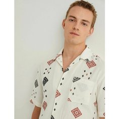 Рубашка KOTON, размер S, светло-бежевый
