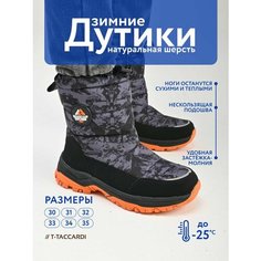 Дутики T.Taccardi, размер 30, серый