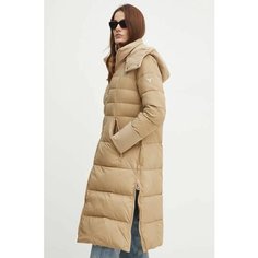 Пуховик GUESS, размер L, коричневый