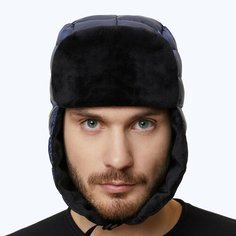 Шапка ушанка BASK Adventure, размер 62, синий