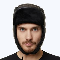 Шапка ушанка BASK Adventure, размер 60, черный