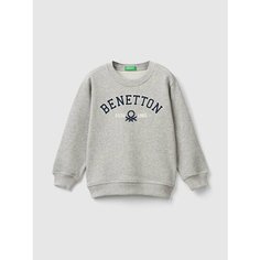Свитшот UNITED COLORS OF BENETTON, размер 104, серый