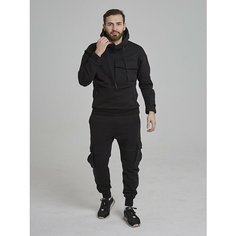 Брюки джоггеры MEGO & AS, размер L, черный