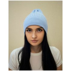 Шапка бини , размер Единый, голубой Rezerve