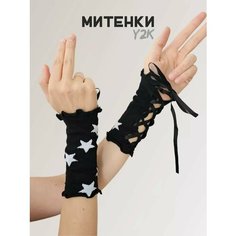 Митенки , размер OneSize, черный You Trend