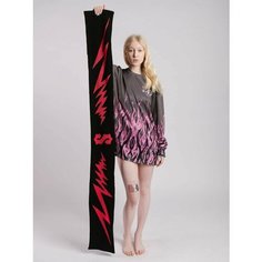 Шарф SEVERCLOTHING,165, черный/красный