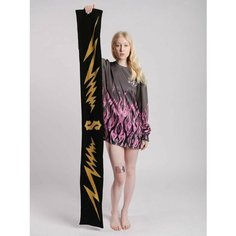 Шарф SEVERCLOTHING,165, черный/золотой