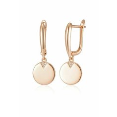 Серьги XUPING JEWELRY, циркон, размер 30 мм, золотистый