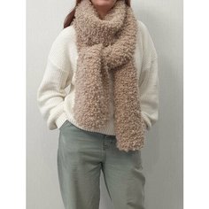 Шарф ,220х28 см, one size, светло-бежевый Pan Tan