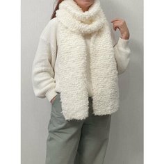 Шарф ,220х28 см, one size, белый Pan Tan