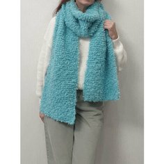 Шарф ,220х28 см, one size, бирюзовый Pan Tan