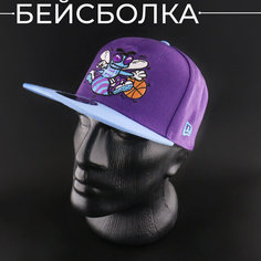 Бейсболка , размер 50/52, фиолетовый Нет бренда