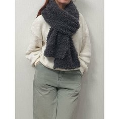 Шарф ,220х28 см, one size, серый Pan Tan