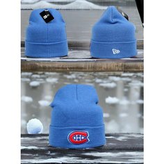 Шапка бини Шапка мужская женская зимняя спортивная Montreal Canadiens Монреаль Канадиенс светло синий голубой, размер универсальный, светло-синий Panapanama