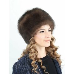 Шапка Меховой век, размер 54-59, коричневый