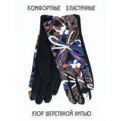 Перчатки , размер универсальный, коричневый, хаки, черный, синий, белый Нет бренда