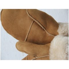 Варежки Шкура-Декор, размер 27, медовый