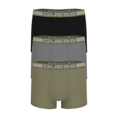 Трусы GUESS, комплект из 3 шт., размер S, зеленый/серый/черный