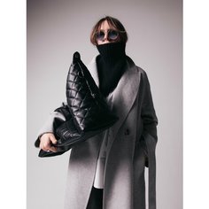 Шарф GRAY+ONE,37х26 см, черный