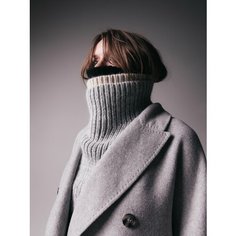 Шарф GRAY+ONE,37х26 см, серый