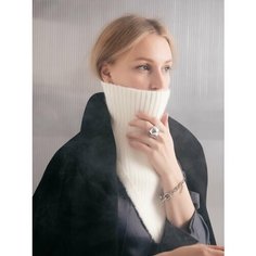 Шарф GRAY+ONE,37х26 см, белый