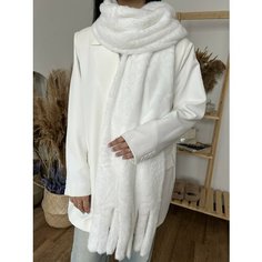 Шарф YuliyaMoon,200х40 см, белый