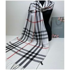 Шарф ,180х70 см, one size, серебристый Keety Shop