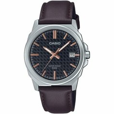 Наручные часы CASIO Collection, коричневый, черный, серый, золотой, серебряный