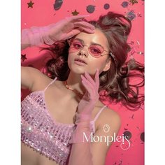 Перчатки MONPLEIS Фотосессия, размер onesize (6-7), розовый, белый