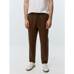 Брюки Sela Slim fit, размер S INT, коричневый