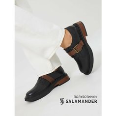 Полуботинки дерби Salamander, размер 38, черный/коричневый