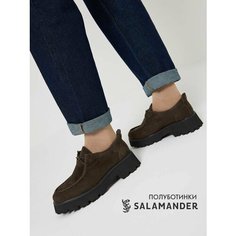 Полуботинки дерби Salamander, размер 40, коричневый